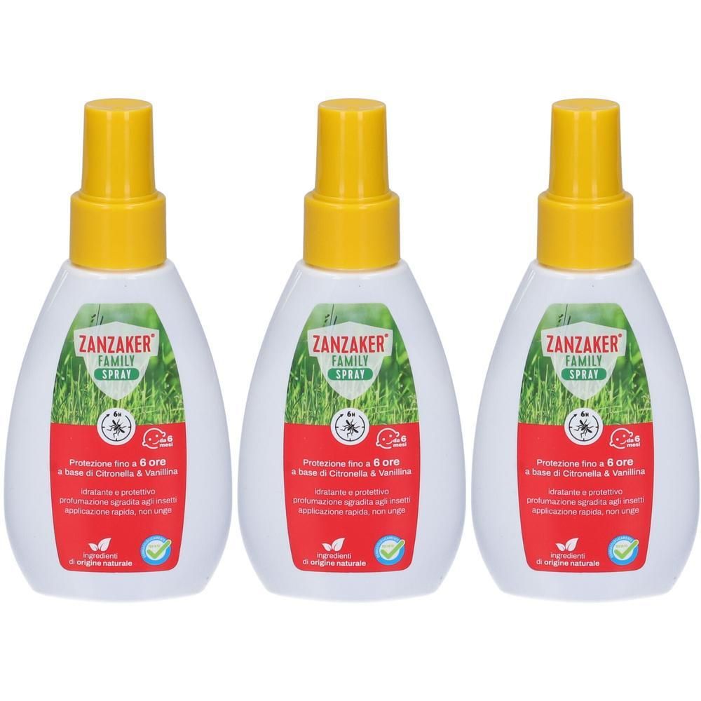 Zanzaker Family Spray 100 Ml 3x100 ml