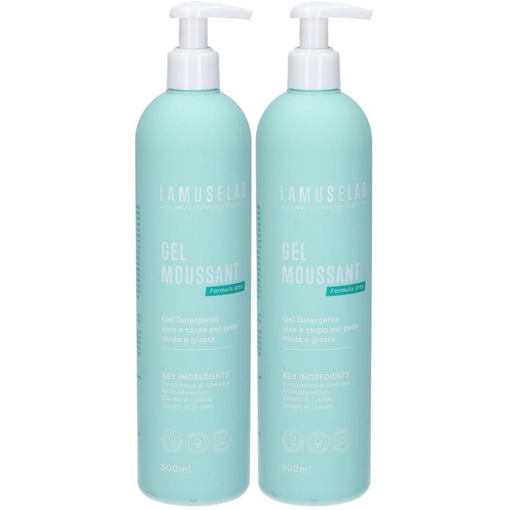 Lamuselab Gel Detergente Viso e Corpo 500 ml 2x500
