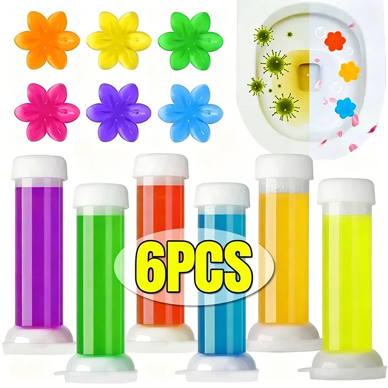 Toilettenreiniger-Gel Blumenduft Aromatisches Abflussreinigungsmittel Lufterfrischer Geruchsentferner Haushalt Badezimmerzubehör Image