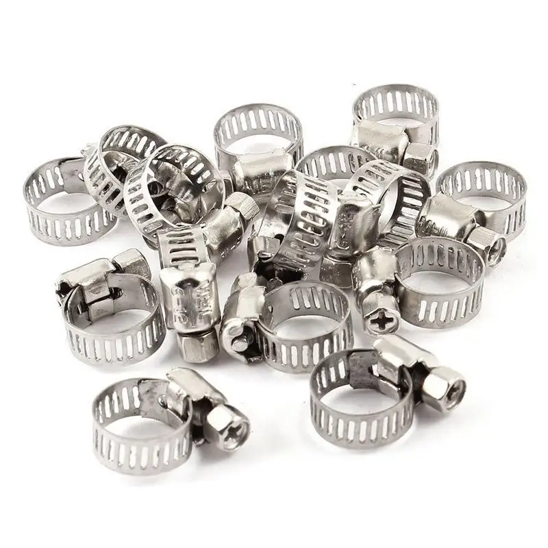 20/50 Stück Kreuzschlitzschrauben aus Edelstahl, 6 mm bis 12 mm, Schlauchrohrklemmen, Clips, Befestigungselemente Image