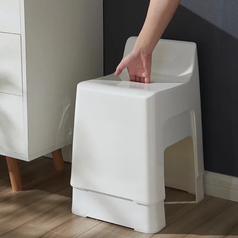Chaises de salle de bain au sol blanc, Design ergonomique bon marché, chaises de salle de bain pour personnes âgées, meubles de salle de bain ergonomiques invalides