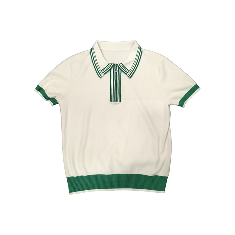 Women's Golf Polo Shirt White Short Sleeve Top Ladies Golf Attire Clothes Outfits Wear Apparel