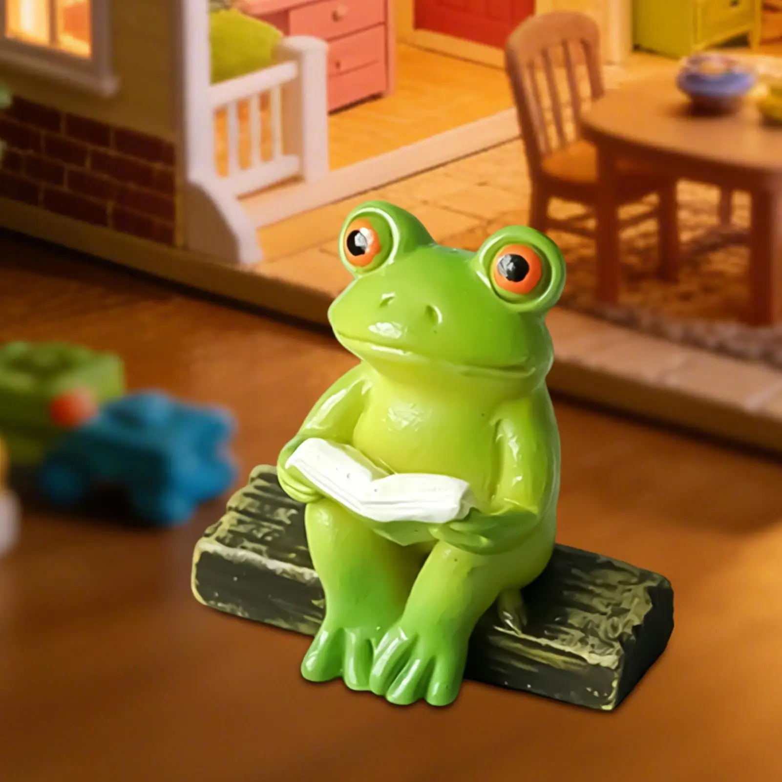 Resin Funny Frog Figurines Hangings Indoor Outdoor Decoration for Garden Aquarium Flower Pots and Frog Themed Garden Decor