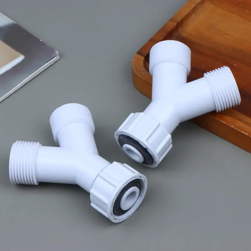 Raccord en Y pour lave-vaisselle et machine à laver - Conector en T à trois voies pour appareils électroménagers, installation simple