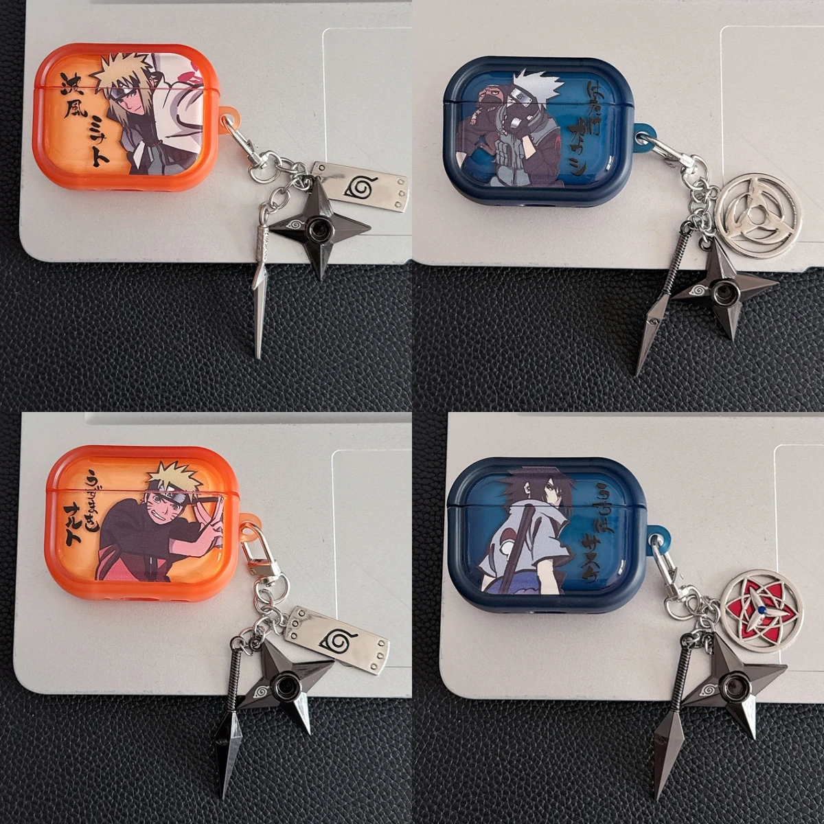 Japan Anime N-NARUTOS Uzumaki Itachi Kopfhörerhülle für Airpods 4 2 3 1 Pro 3 2 Kabellose Bluetooth-Kopfhörer Schutzhülle Image