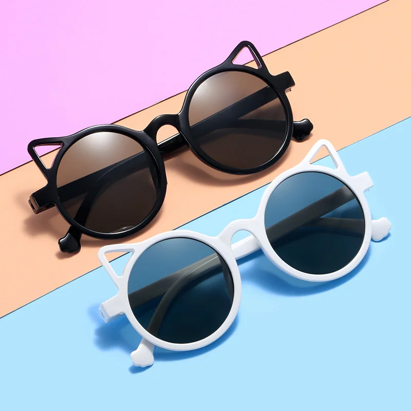 2023 neue Katzen ohren Katzen ohr geformte Kinder Sonnenbrille Mode Persönlichkeit Sonnenbrille UV-Schutz niedlichen Baby Image