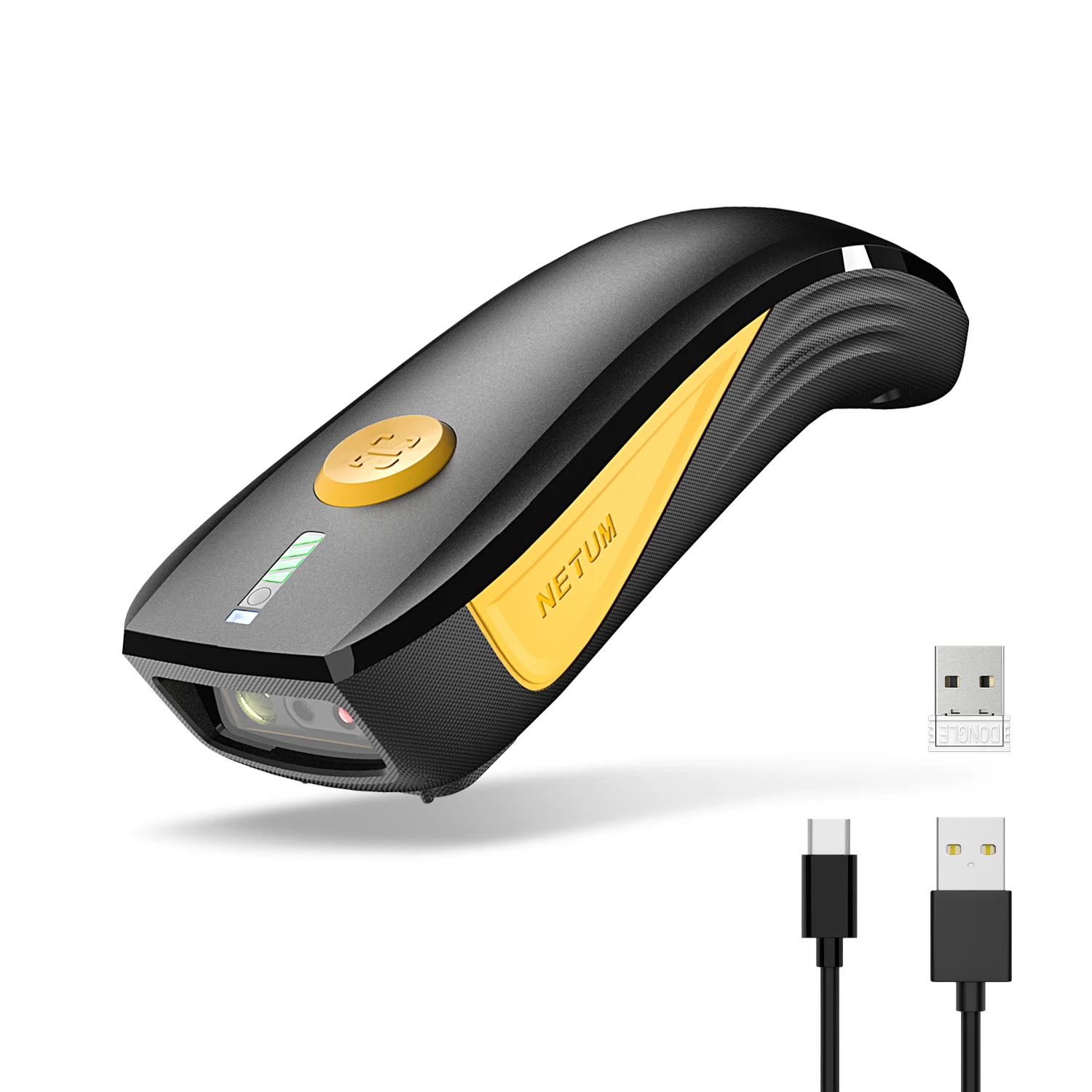 NETUM CS7501 QR-Code-Scanner – Verbesserter Bluetooth-Barcode-Scanner, tragbarer Mini-Barcode-Leser 1D und 2D für den Bestand an Android, iOS Image