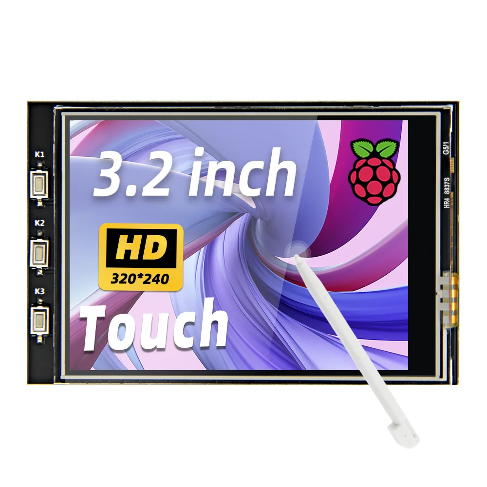 3,2 Zoll spi tft lcd Touchscreen 60fps x320 lcd Display für Himbeer pi 60fps tft Display mit ili934 Image
