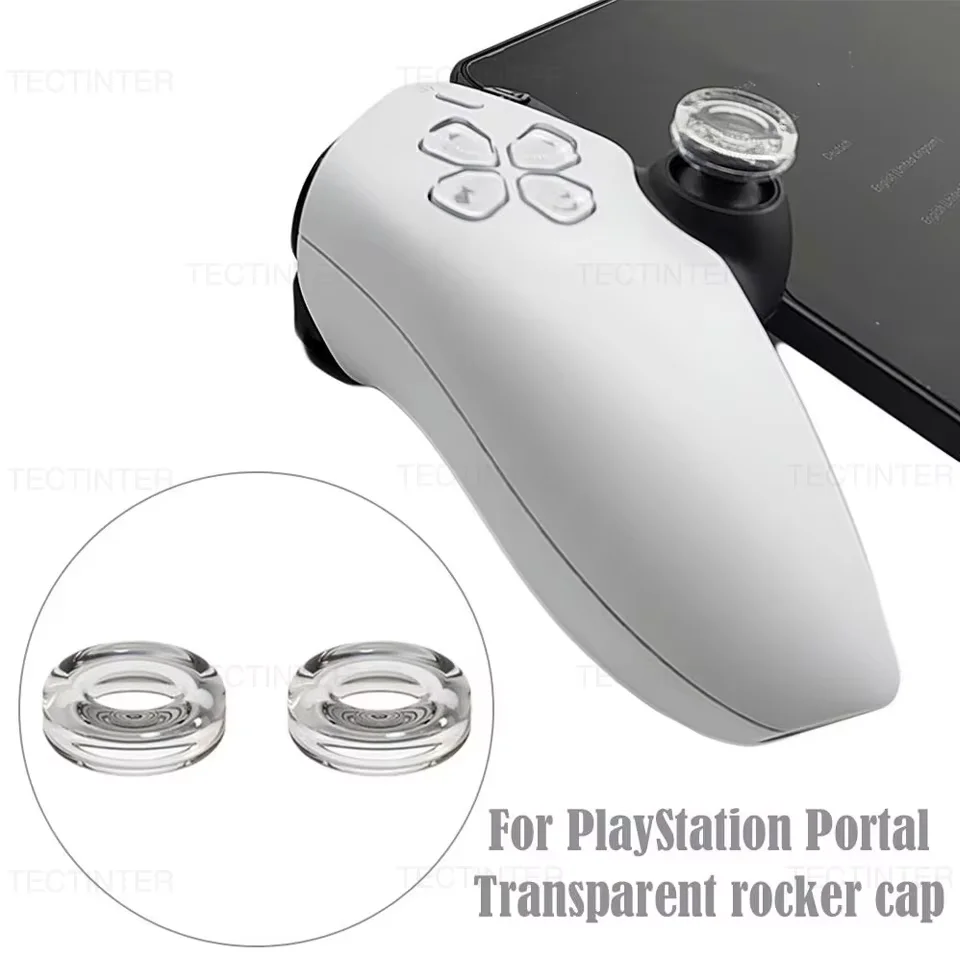 Transparent Liquid Silicone Rocker Cap For PlayStation Portal Game Controller Thumb Grip Stick For Nintendo Switch Accessories
