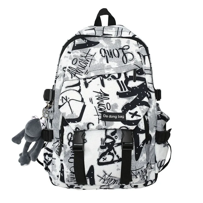 Sac à dos pour adolescents, collégiens et lycéens, sac d'école cool pour garçons, sac à dos pour étudiants, grande capacité, sac d'école pour garçon, motif poupée mignonne