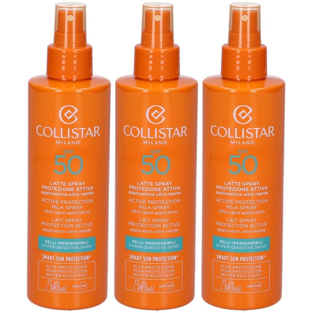 Collistar Latte Spray Protezione Attiva Pelli Ipersensibili SPF50 3x20