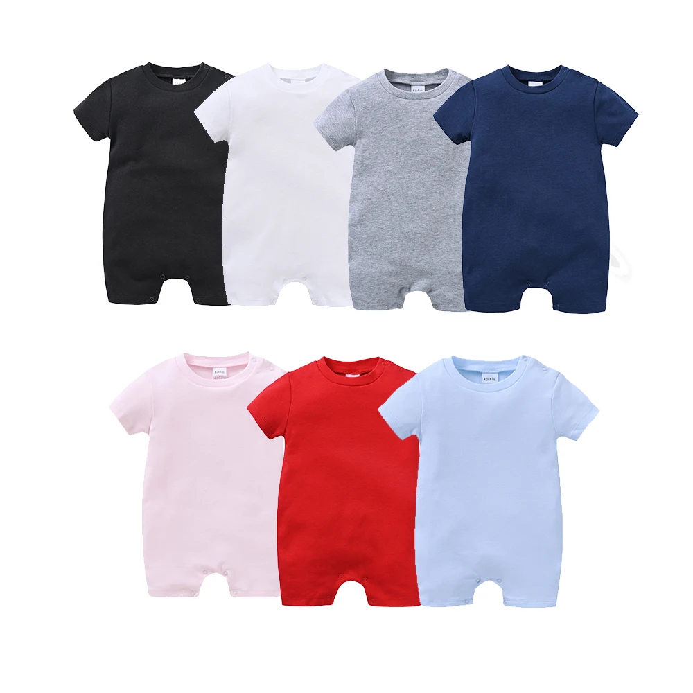 1/3/4 Stück Neugeborenen-Strampler aus Reiner Baumwolle, Unisex Baby Jumpsuit, Einteiler für Kleinkinder, Mädchen Overall, Roupas Bebe, Einfarbiger Musselin Image