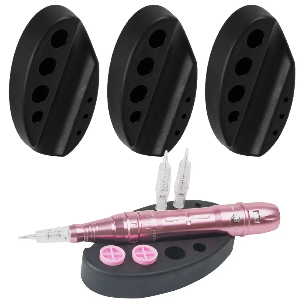 1Pcs Silikon Tattoo Maschine Stift Halter Tattoos Microblading Pigment Tinte Tasse Maschine Stehen Permanent Make-Up Tattoo Zubehör Image