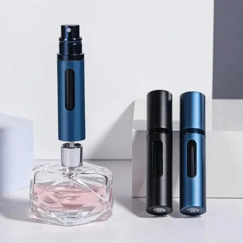 5 ml nachfüllbare Parfümflasche aus Glas mit Sprühduftpumpe, tragbare Reise, leere Kosmetikbehälter, Mini-Spray-Zerstäuberflasche Image