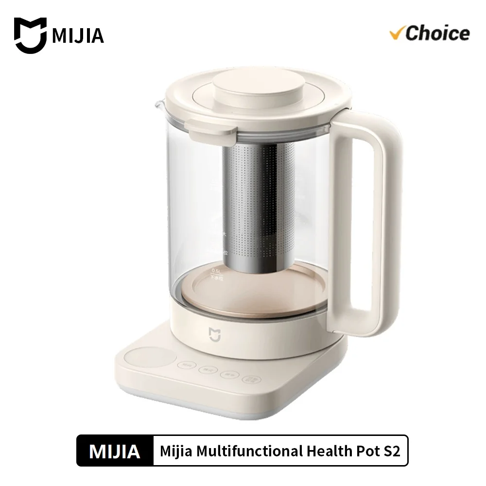Bouilloire multifonctionnelle MIJIA S2 1,5 L, appareils électroménagers, 800 W, acier inoxydable 304, conservation de la chaleur