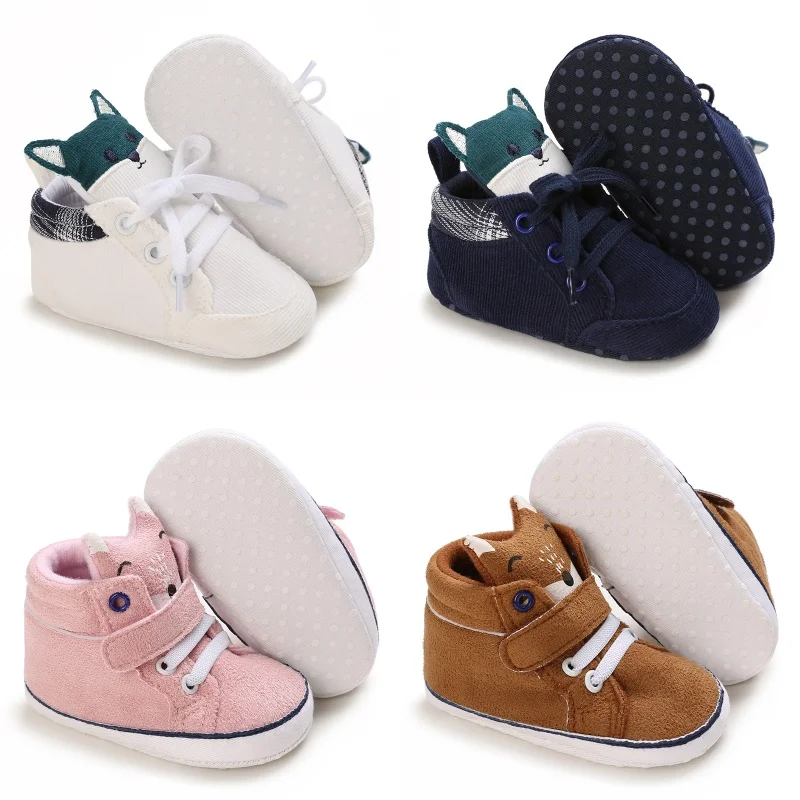 Herbst und Winter Baby Freizeitschuhe Cartoon Schuhe mit weichen Sohlen 0-1 Jahre alt Weiche Sohlen Babyschuhe Wanderschuhe