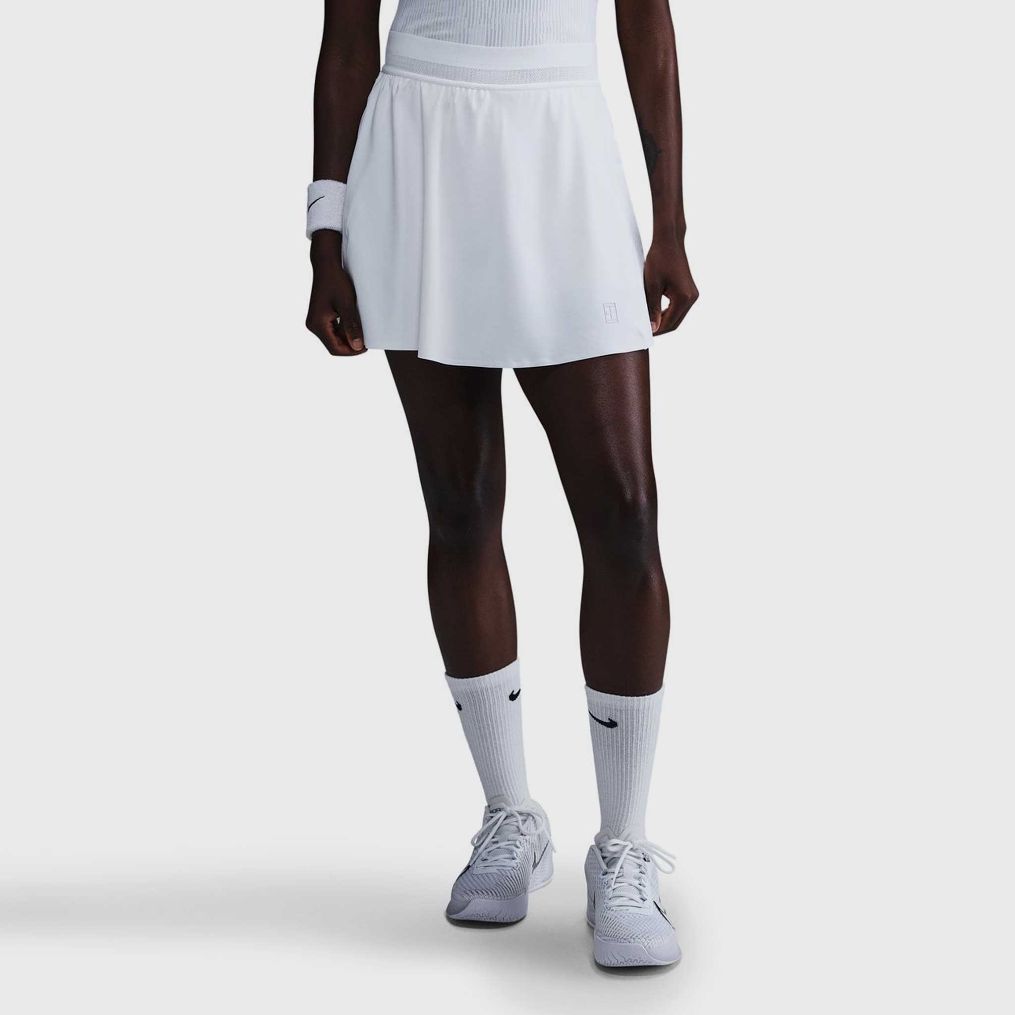 Nike Dri-Fit Advantage Ace 15" Tennis Skirt Women's Tennis Apparel White/White