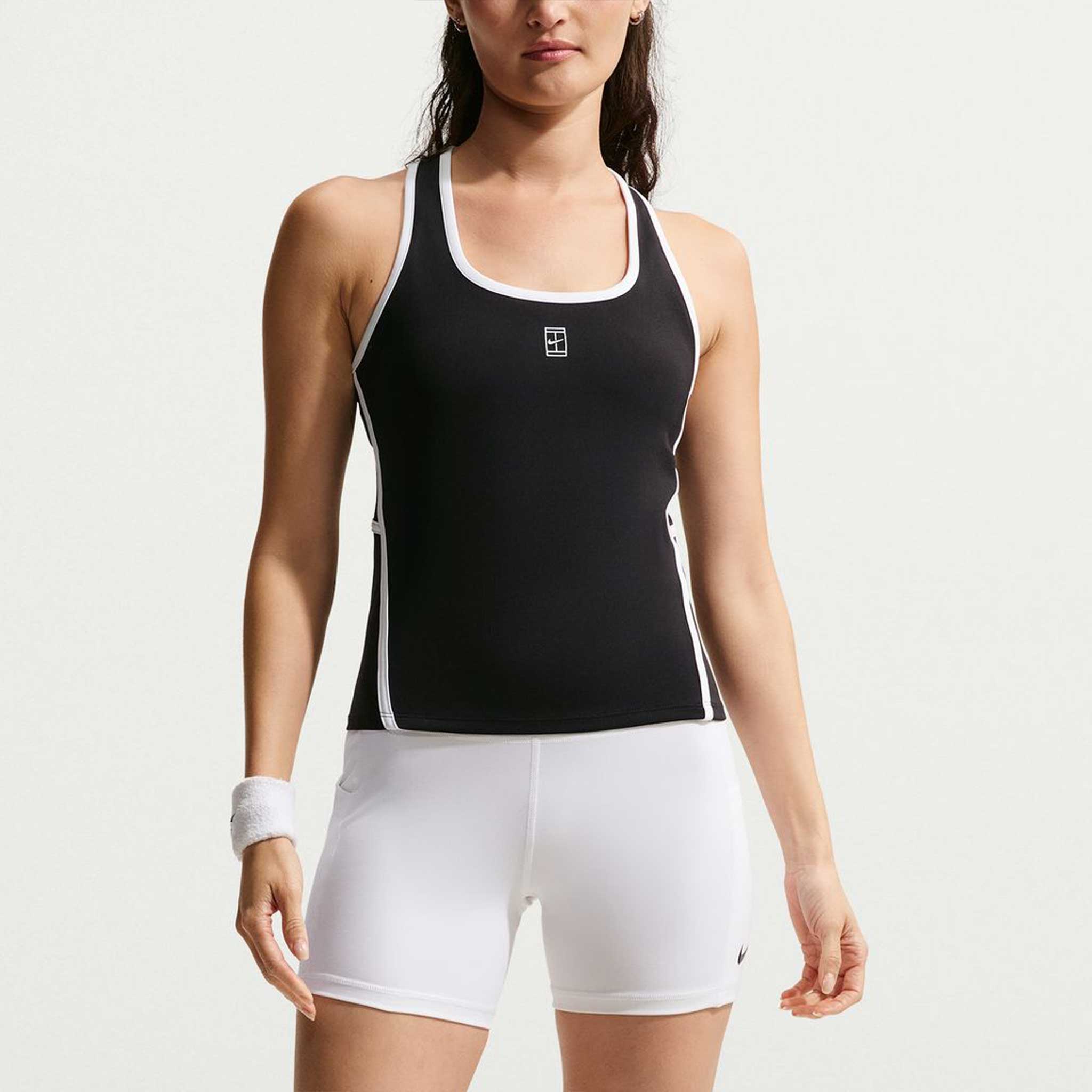 Nike Dri-FIT Advantage Novelty Tank Women's Tennis Apparel Black/White