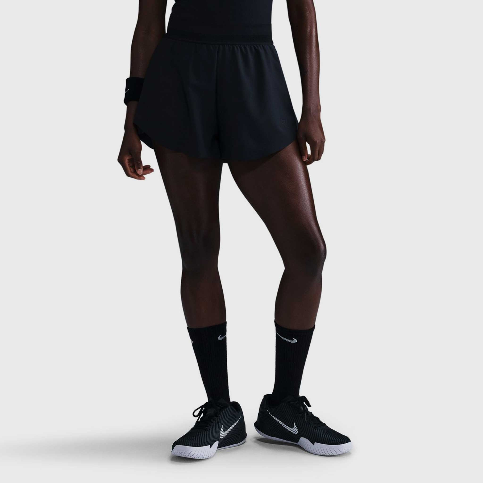 Nike Dri-Fit Ace Advantage Tennis Shorts Women's Tennis Apparel Black/Black