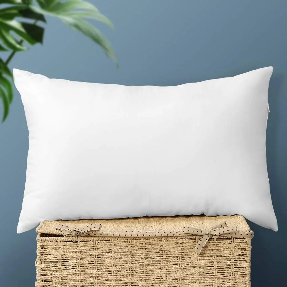 1/2 Stück weiße Dekokisseneinsätze, 30 x 50 cm, 45 x 45 cm, 50 x 50 cm, dekorative Kissenfüllung, Couchkissen für Wohnzimmer, flauschige Kissen