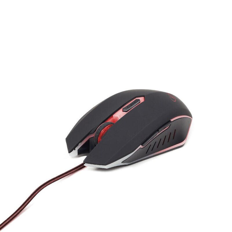Gembird Gaming-Maus 2400Dpi 6 Tasten Usb 1.30M Led Rot Musg-001-R Image