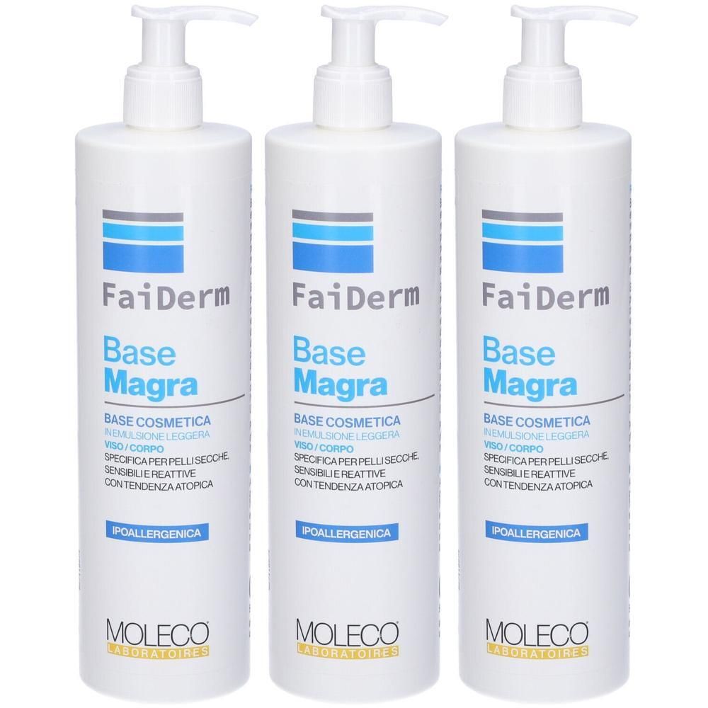 Faiderm Base Magra 3x500 ml Emulsione