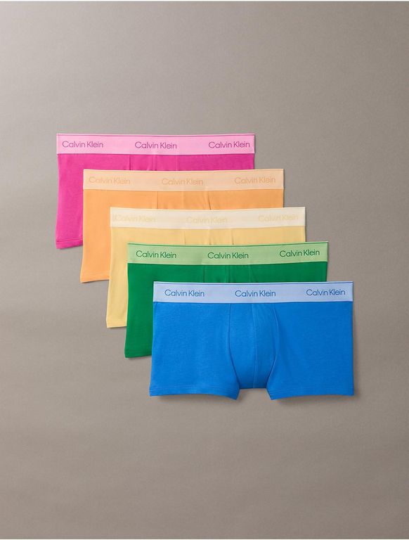 5 Pack Low Rise Trunks - Blue - Calvin Klein Underwear