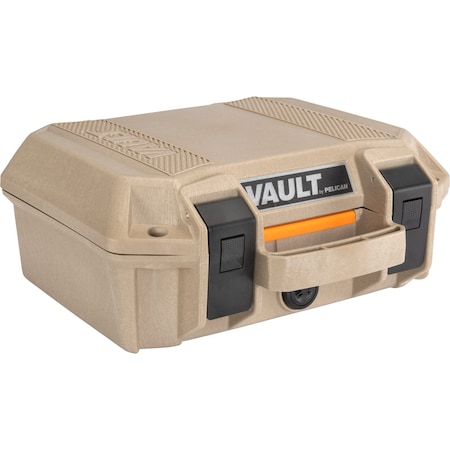 PELICAN V100C Pelican V100C Case, 12x12x5, w/Foam, Tan