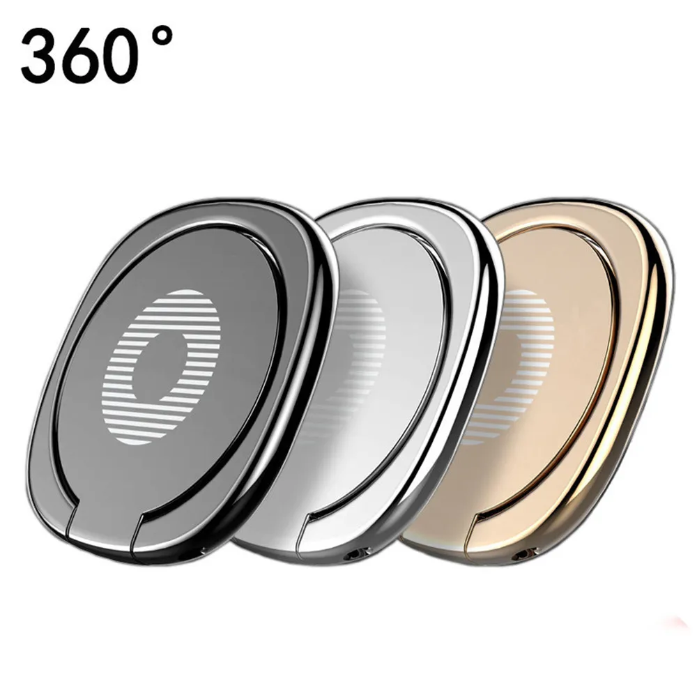 Portable Ultra Thin 360 Rotatable Phone Ring Stand Finger Grip for iPhone Xiaomi Huawei Smartphone Cell Phone Holder