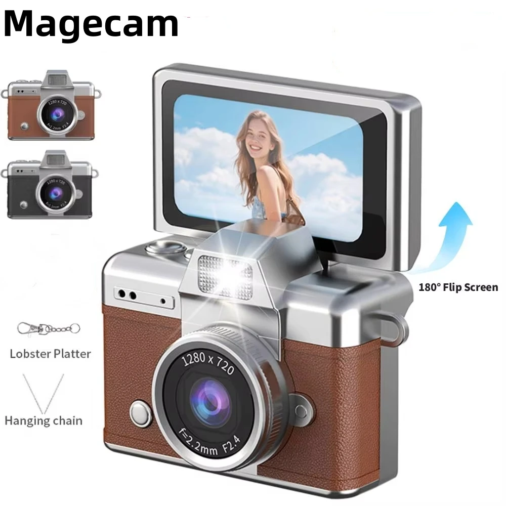 Magecam LK027 Daumen-Schlüsselanhänger-Kamera 1,47 Zoll Klappbildschirm Retro CCD Mini Digitalkamera HD Sehr Kleine Videokamera Videorekorder Image