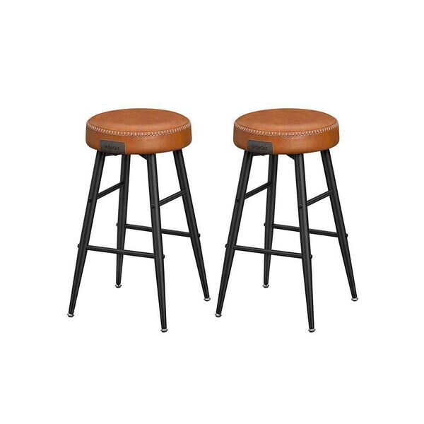 VASAGLE 2er-Set Barhocker LBC080 braun