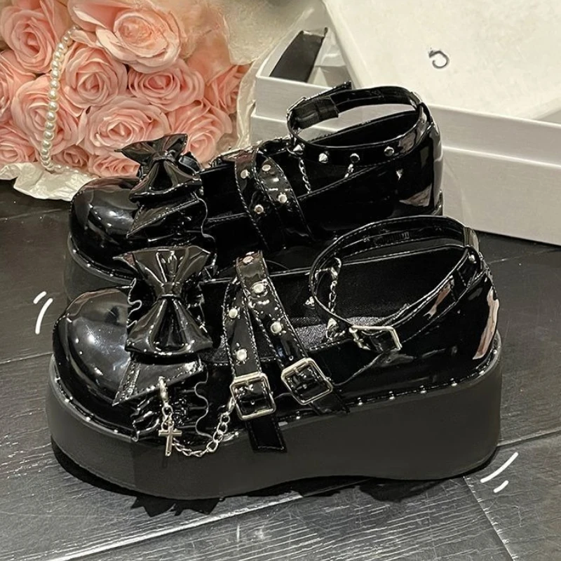 Chaussures pour femmes concepteur Lolita chaussures femmes Punk gothique plate-forme chaussures pour femmes mode Mary Janes chaussures talons hauts Zapatos