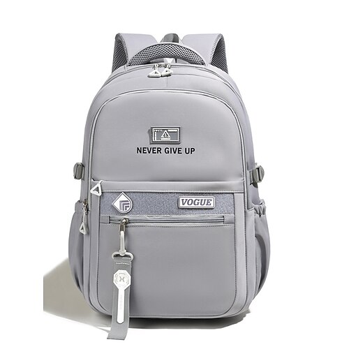 Zaino scolastico unisex, multicolore, grande capacità, multi-scomparto, poliestere resistente all'acqua, tracolla, borsa per laptop per scuola media, scuola superiore, università, viaggi, pendolarismo