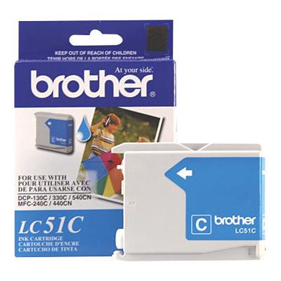 Brother LC51C Cyan Inkjet Cartridge