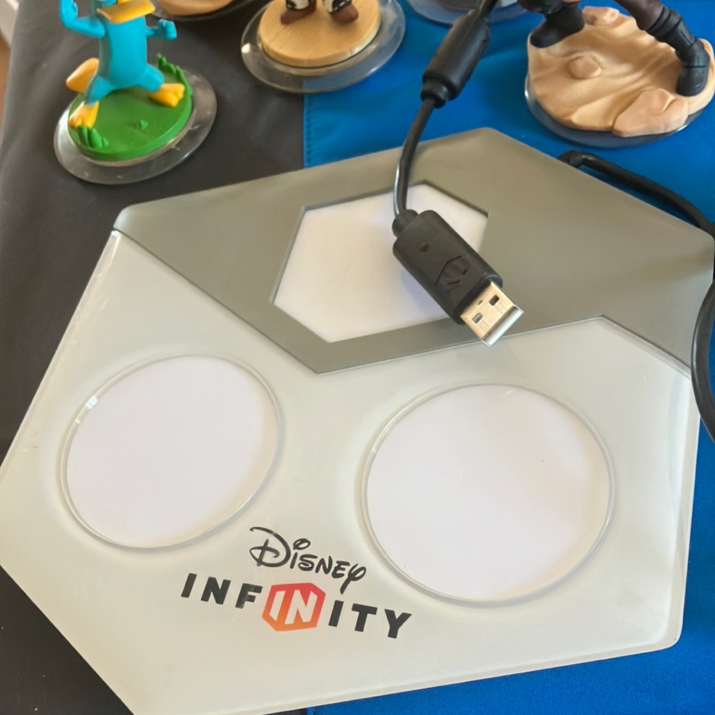 Disney Video Games & Consoles | Disney Infinity Usb Game Base And Figures | Color: Gray/White | Size: Os