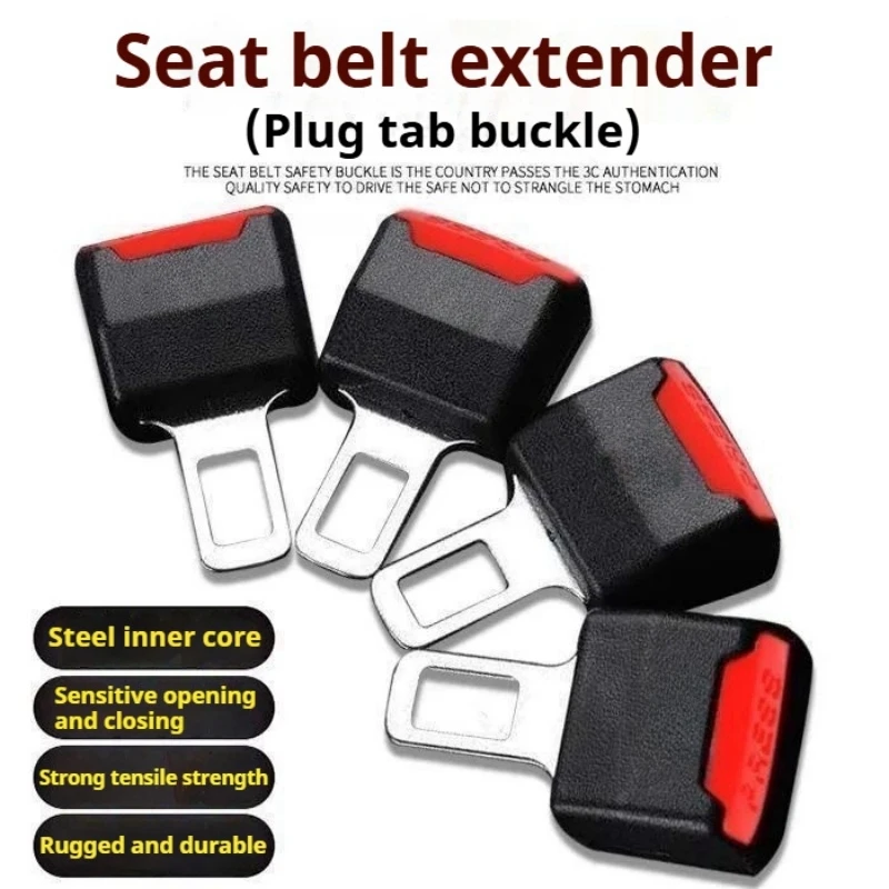 1/2PCS Auto Sitz Gürtel Clip Extender Sicherheit Sicherheitsgurt Schloss Schnalle Stecker Dicken Einsatz Buchse Extender Sicherheit Schnalle auto zubehör Image