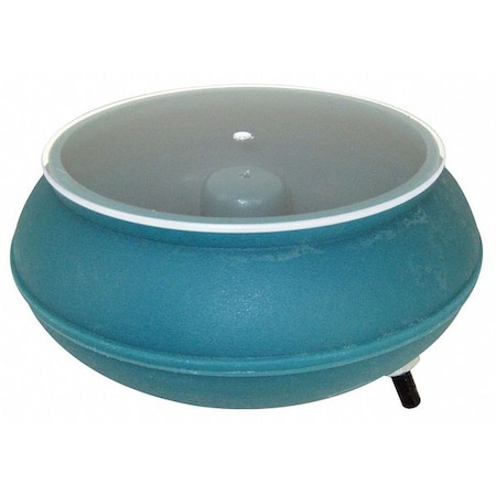 RAYTECH 23-036 Vibratory Tumbler Bowl and Lid,12In Dia.