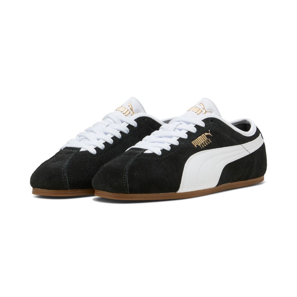 Puma Tackle Wildleder Damen Schwarz Sneakers