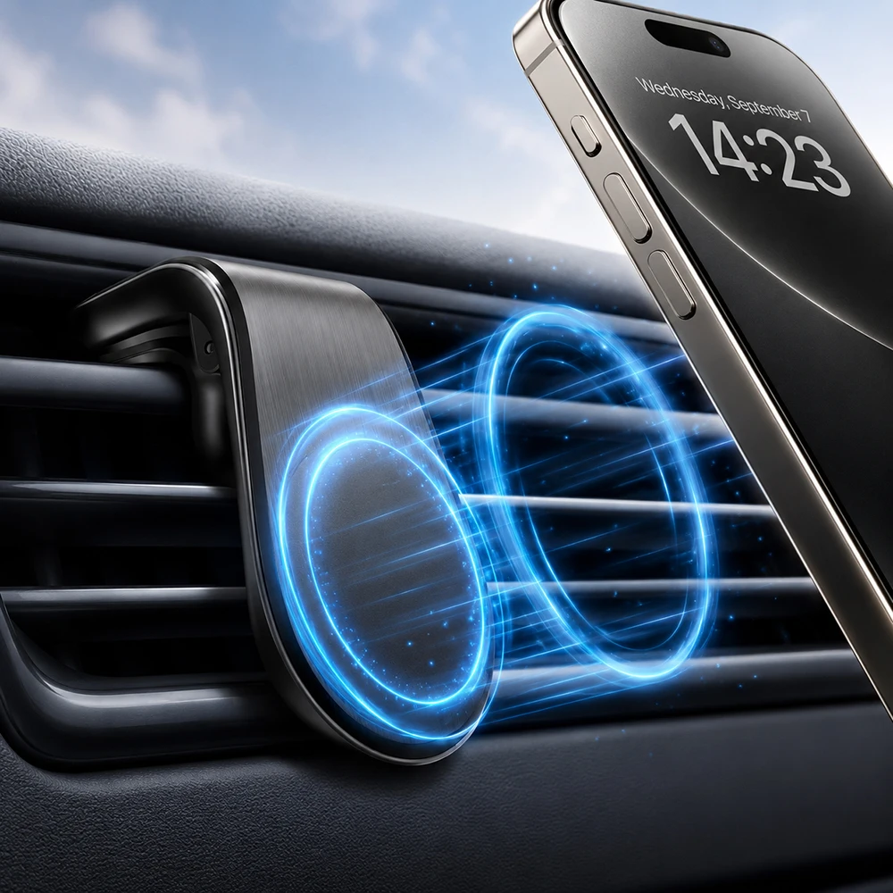 Magnetic Car Phone Holder Air Vent Magnet Mount GPS Smartphone Phone Holder In Car For iPhone Huawei Samsung Rotation Braccket
