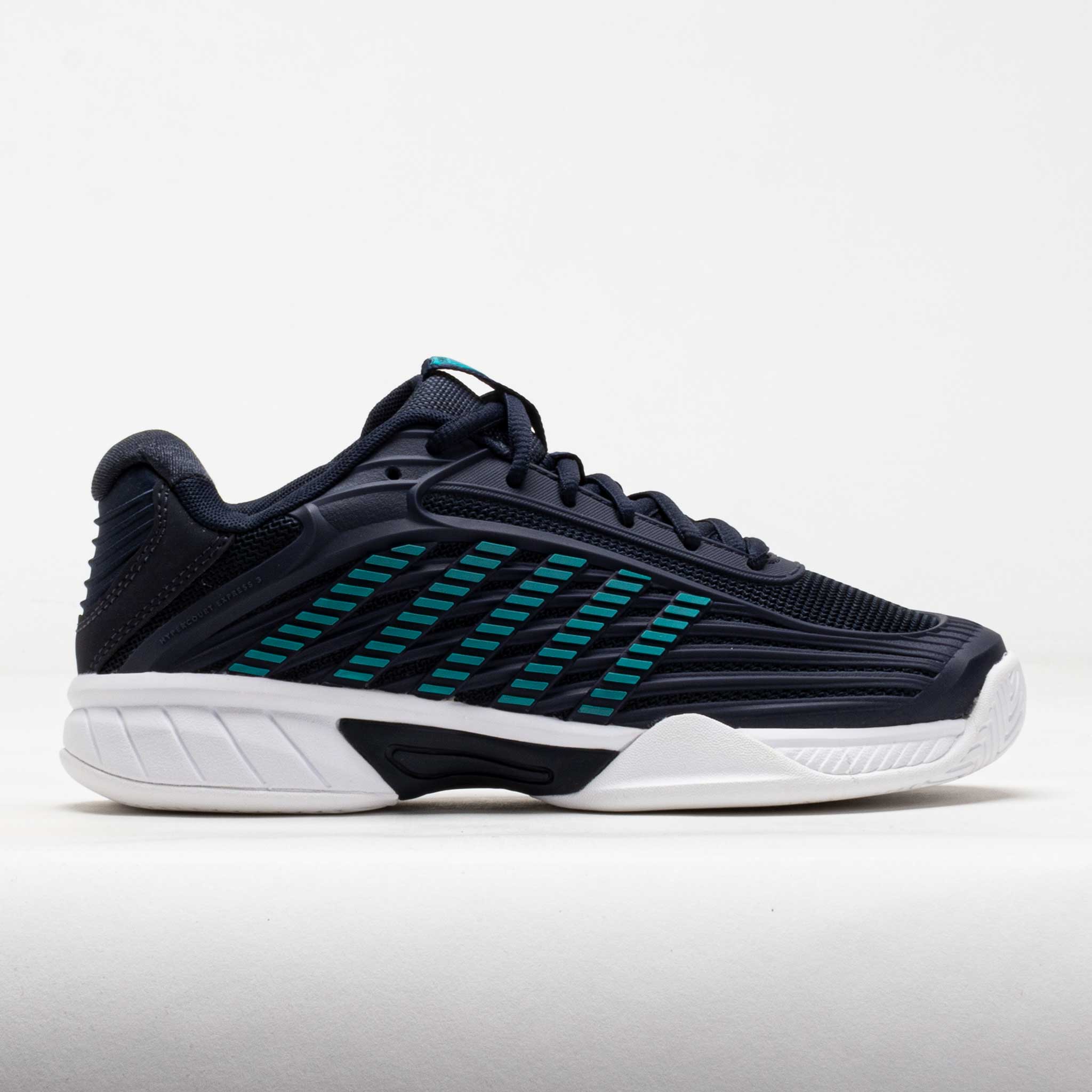 K-Swiss Hypercourt Express 3 Junior Carbon/Baltic/White Junior Tennis Shoes