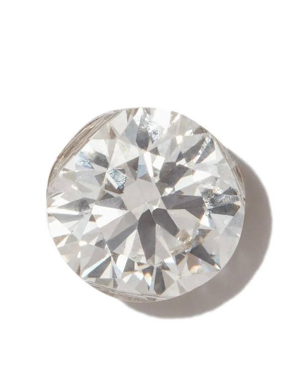 18Kt Invisible Set Diamond Single Earring - Gray - Maria Tash Earrings