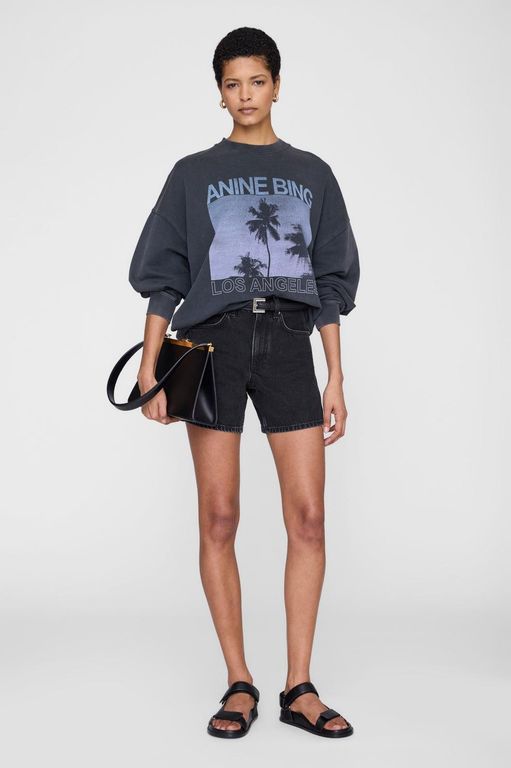 Miles Sweatshirt Palms - Blue - Anine Bing Sweats