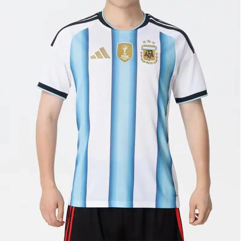 Maillot domicile Adidas Argentine Samsung - T-shirt d'entraînement de football à manches courtes anti-humidité - JM8396