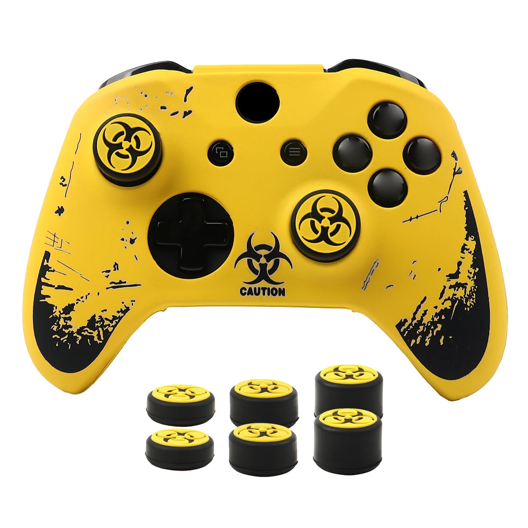 Soft Silicone Case Skin with Non-Fade Print & 6 Bonus Caps For Xbox One X Joystick Protective Sleeve For Xbox One S Accessories