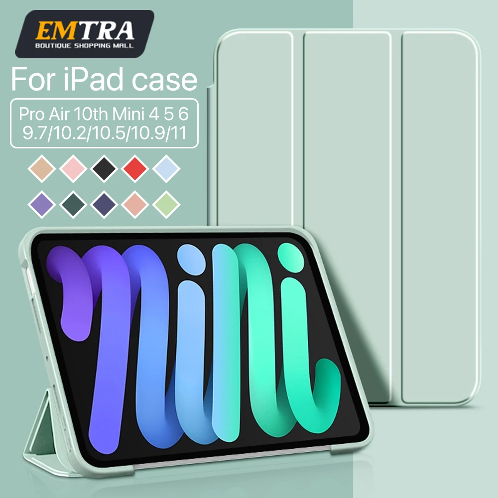 Pour iPad 6e génération/iPad 5e génération 9.7 pouces IPad Air 1 2 étui pour IPad Pro9.7 2017 2018 ipad Air 5 Air 4 2022 10th 10.9 couverture