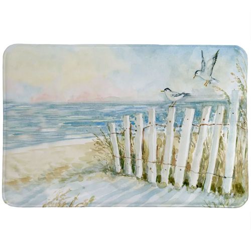 Coastal Dunes Comfort Mat Light Blue 34 x 21, 34 x 21, Light Blue