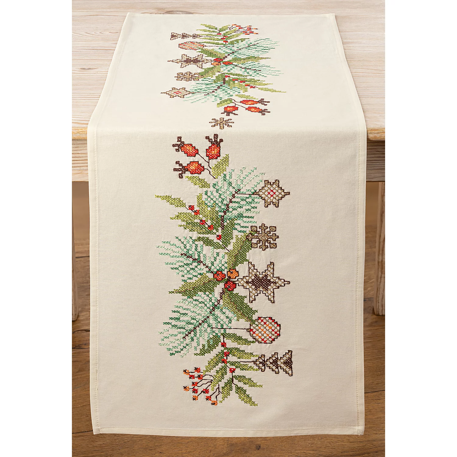Chemin de table "guirlande de Noël"