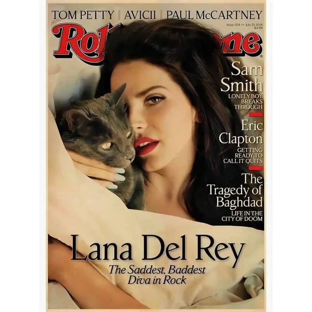 Lana Del Rey Canvas Wall Art Poster 5 50x70cm No Frame