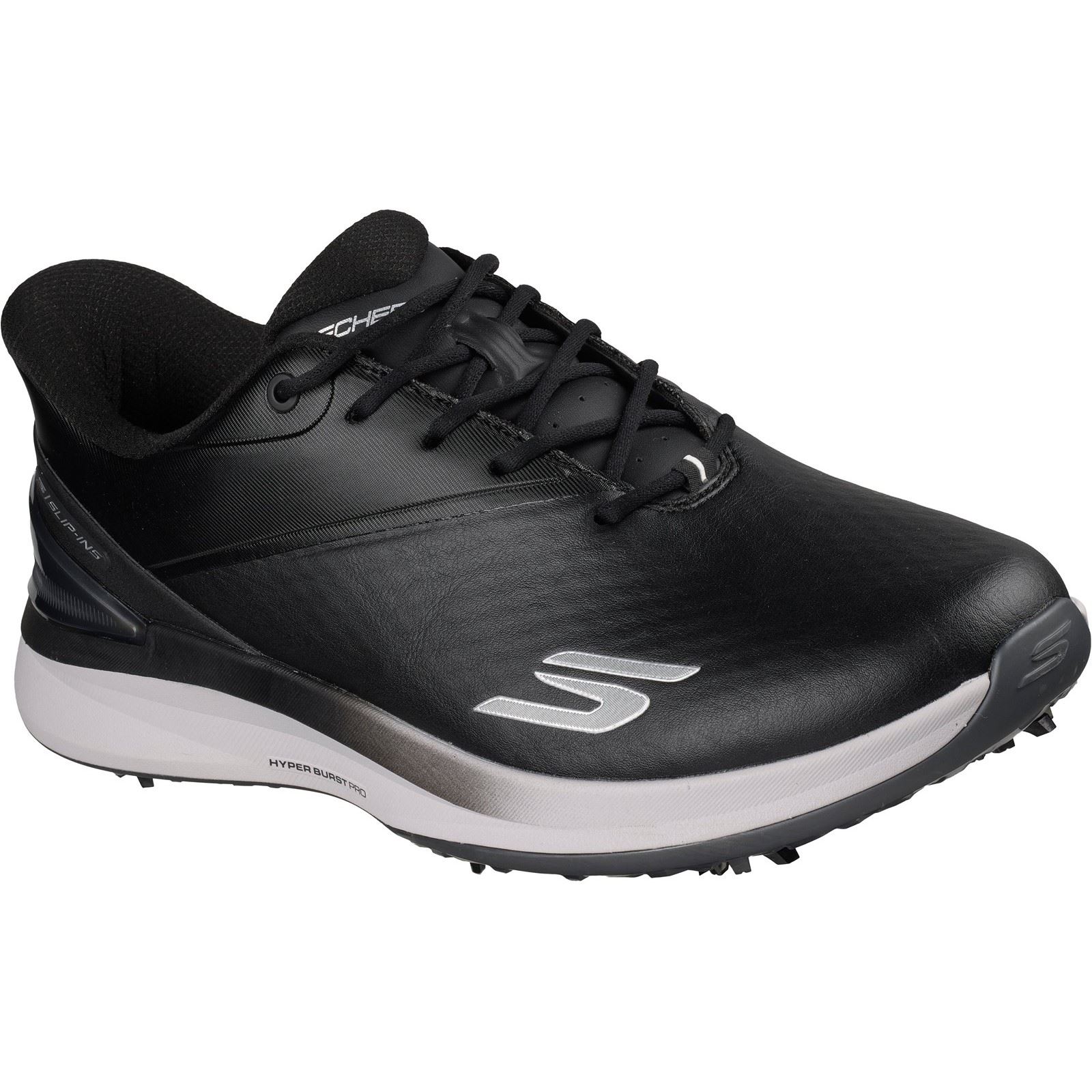 Skechers Blade Tour Herren Golf Schuhe Schwarz Synthetik/Weißer Besatz