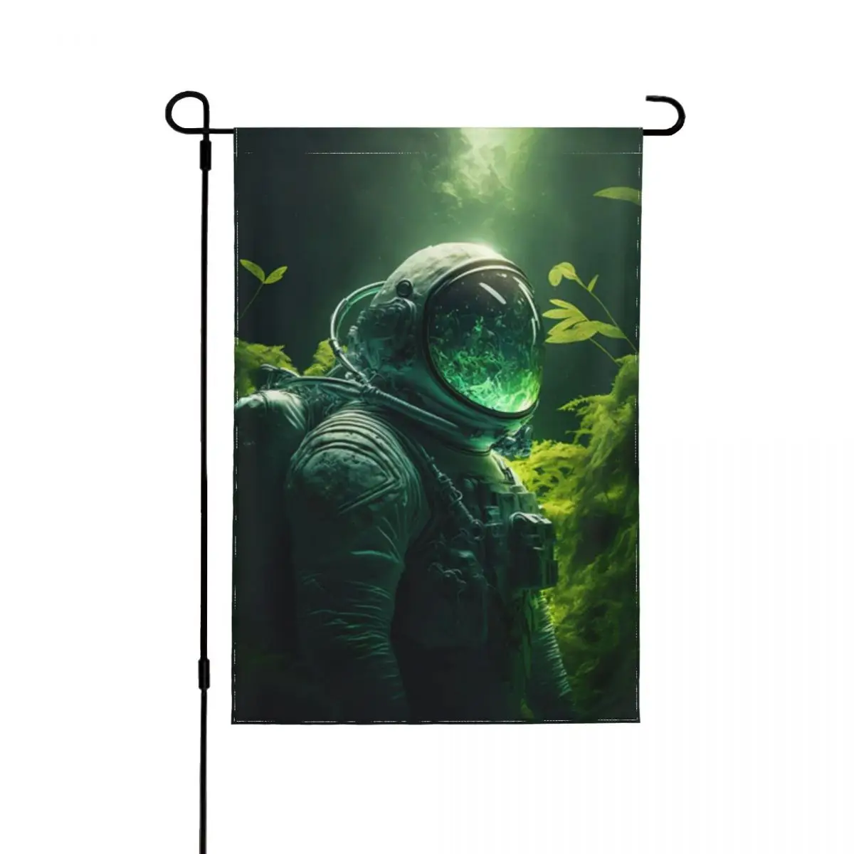 Drapeau de jardin Piranha In Space, drapeau de jardin décoratif, drapeau de jardin de Pâques